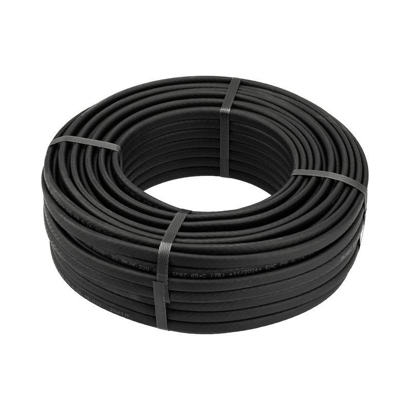 Кабель греющий саморег. SRL30-2CR UV с УФ-защитой экранированный 30Вт/м 1.0кв.мм/60м (уп.50м) Rexant 51-0234 Кабель греющий саморег. SRL30-2CR UV с УФ-защитой экранированный 30Вт/м 1.0кв.мм/60м (уп.50м) Rexant 51-0234