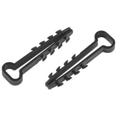 Дюбель-хомут для плоского кабеля 6-12мм NO-225-209 черн. (уп.50шт) ЭРА Б0066281