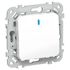 Выключатель 1-кл. СП FLITE ВС11-1-1-ФлБ 10А с индикацией механизм бел. IEK FI-V10-1-10-1-K01