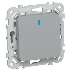 Выключатель проходной 1-кл. СП FLITE ВС61-1-1-ФлС 10А с индикацией механизм сер. IEK FI-V12-1-10-1-K03