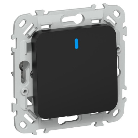 Выключатель 1-кл. СП FLITE ВС11-1-1-ФлЧ 10А с индикацией механизм черн. IEK FI-V10-1-10-1-K02