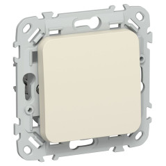 Выключатель проходной 1-кл. СП FLITE ВС61-1-0-ФлСл 10А механизм сливочный IEK FI-V12-0-10-1-K86