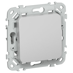 Выключатель кнопочный 1-кл. СП FLITE ВС11-2-0-ФлА 10А механизм алюм. IEK FI-V14-0-10-1-K47