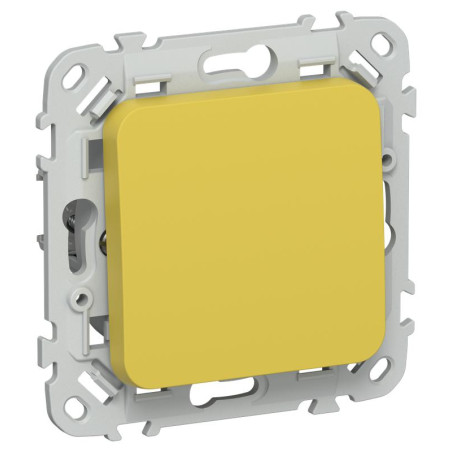 Выключатель 1-кл. СП FLITE ВС11-1-0-ФлЖК 10А механизм желт. карри IEK FI-V10-0-10-1-K44
