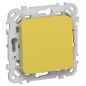 Выключатель 1-кл. СП FLITE ВС11-1-0-ФлЖК 10А механизм желт. карри IEK FI-V10-0-10-1-K44