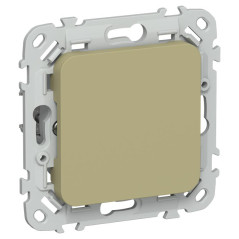 Заглушка СП FLITE ЗГ-ФлО с суппортом механизм олив. IEK FI-PL10-K26