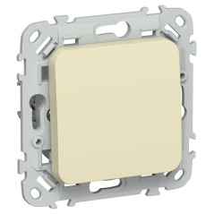 Выключатель проходной 1-кл. СП FLITE ВС61-1-0-ФлН 10А механизм навахо IEK FI-V12-0-10-1-K87