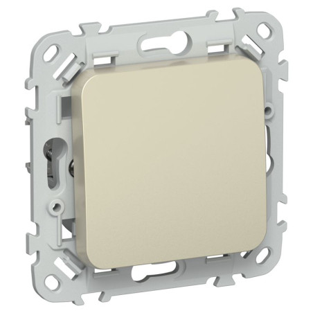 Выключатель проходной 1-кл. СП FLITE ВС61-1-0-ФлШ 10А механизм шампань IEK FI-V12-0-10-1-K37