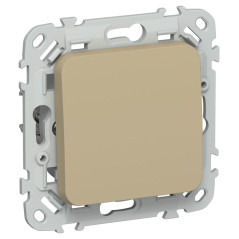 Выключатель кнопочный 1-кл. СП FLITE ВС11-2-0-ФлХ 10А механизм хаки IEK FI-V14-0-10-1-K59