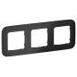 Рамка 3-м СП FLITE РУ-3-А-ФлЧ черн. IEK FI-M32-31-20-K02