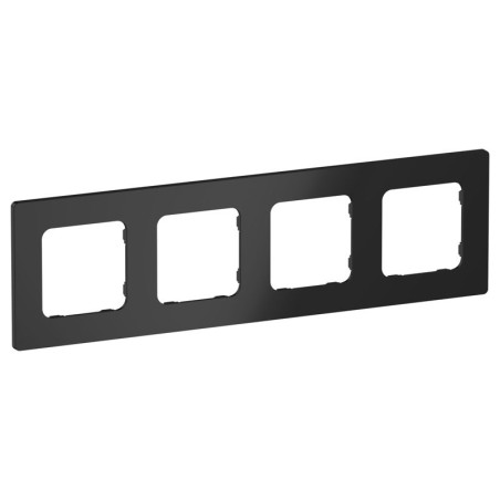 Рамка 4-м СП FLITE РУ-4-К-ФлЧ черн. IEK FI-M42-32-20-K02