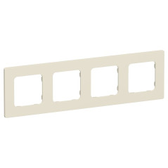 Рамка 4-м СП FLITE РУ-4-К-ФлСл сливочный IEK FI-M42-32-20-K86