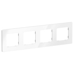 Рамка 4-м СП FLITE РУ-4-К-ФлБ бел. IEK FI-M42-32-20-K01