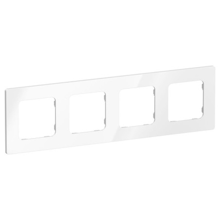 Рамка 4-м СП FLITE РУ-4-К-ФлБ бел. IEK FI-M42-32-20-K01