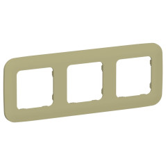 Рамка 3-м СП FLITE РУ-3-А-ФлО олив. IEK FI-M32-31-20-K26
