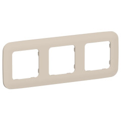 Рамка 3-м СП FLITE РУ-3-А-ФлЛ льняной IEK FI-M32-31-20-K88