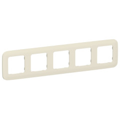 Рамка 5-м СП FLITE РУ-5-А-ФлСл сливочный IEK FI-M52-31-20-K86