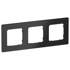 Рамка 3-м СП FLITE РУ-3-К-ФлЧ черн. IEK FI-M32-32-20-K02