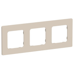 Рамка 3-м СП FLITE РУ-3-К-ФлЛ льняной IEK FI-M32-32-20-K88