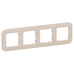 Рамка 4-м СП FLITE РУ-4-А-ФлЛ льняной IEK FI-M42-31-20-K88