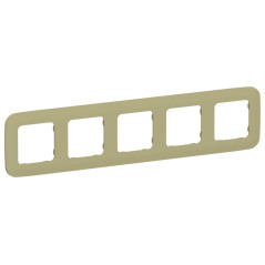 Рамка 5-м СП FLITE РУ-5-А-ФлО олив. IEK FI-M52-31-20-K26