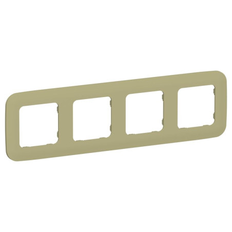 Рамка 4-м СП FLITE РУ-4-А-ФлО олив. IEK FI-M42-31-20-K26