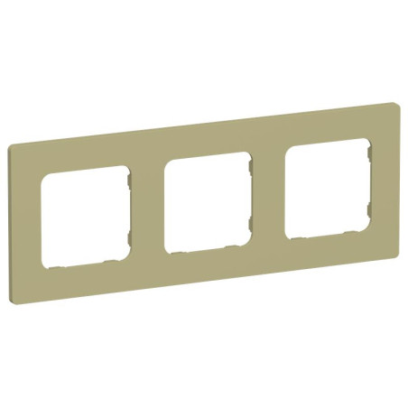 Рамка 3-м СП FLITE РУ-3-К-ФлО олив. IEK FI-M32-32-20-K26