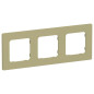 Рамка 3-м СП FLITE РУ-3-К-ФлО олив. IEK FI-M32-32-20-K26