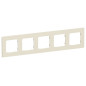 Рамка 5-м СП FLITE РУ-5-К-ФлСл сливочный IEK FI-M52-32-20-K86