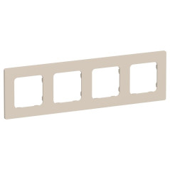 Рамка 4-м СП FLITE РУ-4-К-ФлЛ льняной IEK FI-M42-32-20-K88