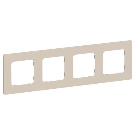 Рамка 4-м СП FLITE РУ-4-К-ФлЛ льняной IEK FI-M42-32-20-K88