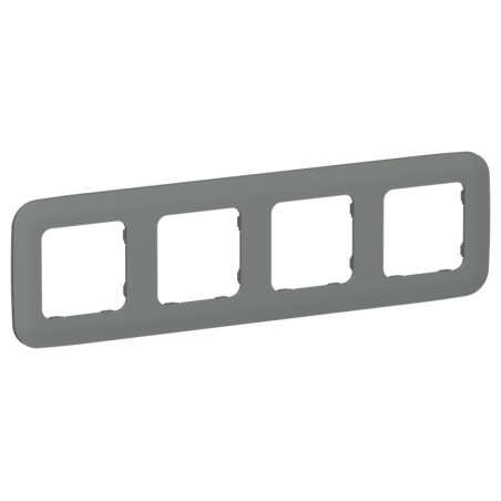 Рамка 4-м СП FLITE РУ-4-А-ФлМА мокрый асфальт IEK FI-M42-31-20-K80