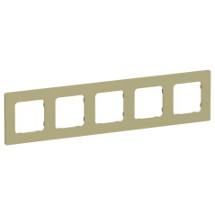 Рамка 5-м СП FLITE РУ-5-К-ФлО олив. IEK FI-M52-32-20-K26