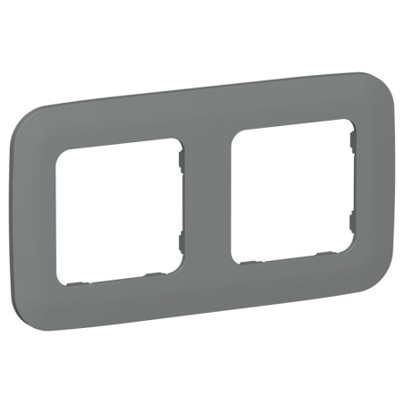 Рамка 2-м СП FLITE РУ-2-А-ФлМА мокрый асфальт IEK FI-M22-31-20-K80