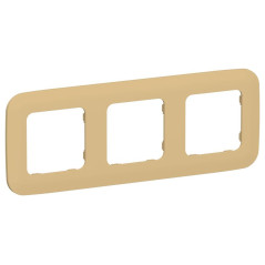 Рамка 3-м СП FLITE РУ-3-А-ФлШм шамуа IEK FI-M32-31-20-K89