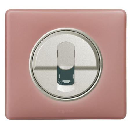 Панель лицевая Celiane для розетки компьютерной RJ45 титан Leg 068551