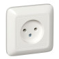 Розетка 1-м СП Прима 10А IP20 250В без заземл. без защ. шторок бел. (опт. упак.) SchE RS10-184-B