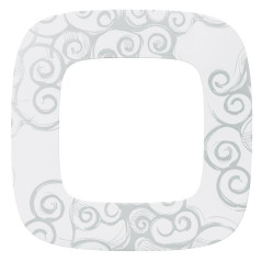 Рамка 1-м Valena Allure универсальная нарцисс хром Leg 754341