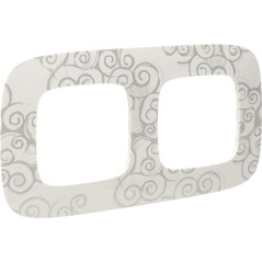 Рамка 2-м Valena Allure универсальная нарцисс хром Leg 754342