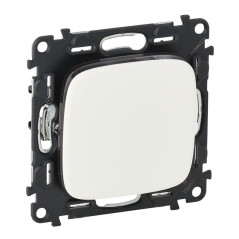 Выключатель 1-кл. СП Valena Allure 10А IP20 250В 10AX с лицев. панелью безвинтов. зажимы механизм бел. Leg 752701