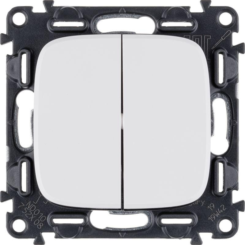 Переключатель 2-кл. СП Valena Allure 10А IP20 250В с лицев. панелью безвинтов. зажимы механизм бел. Leg 752708 Переключатель 2-кл. СП Valena Allure 10А IP20 250В с лицев. панелью безвинтов. зажимы механизм бел. Leg 752708