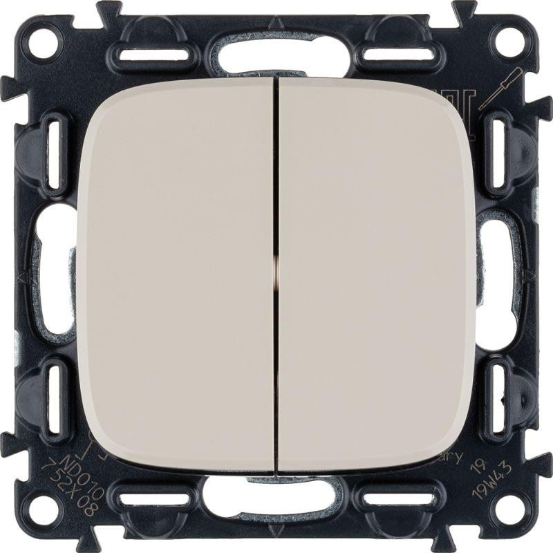 Переключатель 2-кл. СП Valena Allure 10А IP20 250В с лицев. панелью безвинтов. зажимы механизм сл. кость Leg 752808 Переключатель 2-кл. СП Valena Allure 10А IP20 250В с лицев. панелью безвинтов. зажимы механизм сл. кость Leg 752808
