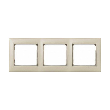 Рамка 3-м Valena горизонт. жемчуж. (блист.) IEK 694352