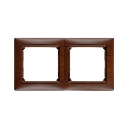 Рамка 2-м Valena горизонт. тонир. дерево (блист.) IEK 694363