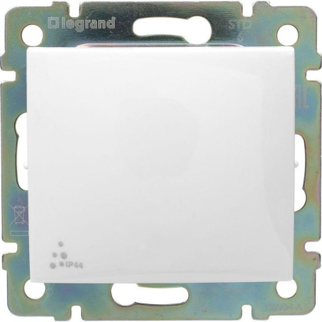 Переключатель проходной 1-кл. СП Valena 10А IP44 250В механизм сл. кость IEK 774106