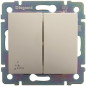 Переключатель проходной 2-кл. СП Valena 10А IP44 250В механизм сл. кость IEK 774198