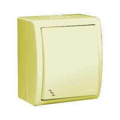 Переключатель проходной 1-кл. ОП Simon 15 Aqua 10А IP54 винтов. зажим сл. кость Simon 1594201-031