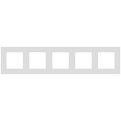 Рамка 5-м 12-5205-01М Классик бел. матов. Эра Б0067766