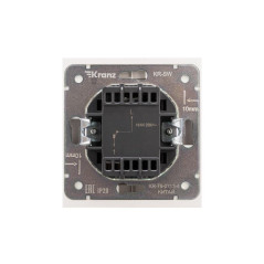 Переключатель перекрестный 1-кл. СП STRONG 10А с подсветкой жемчуг Kranz KR-78-0718-4