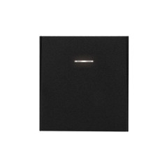 Переключатель перекрестный 1-кл. СП STRONG 10А с подсветкой антрацит Kranz KR-78-0718-5